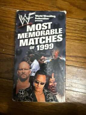 WWF Most Memorable Matches of 1999 VHS Video Tape